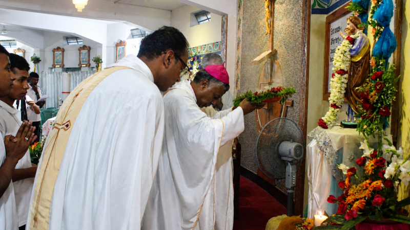 সাধু যোসেফ সেমিনারীতে শ্রমিক সাধু যোসেফের পর্ব পালন